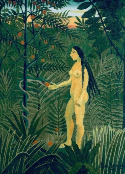 Eve and the Serpent by Henri Rousseau